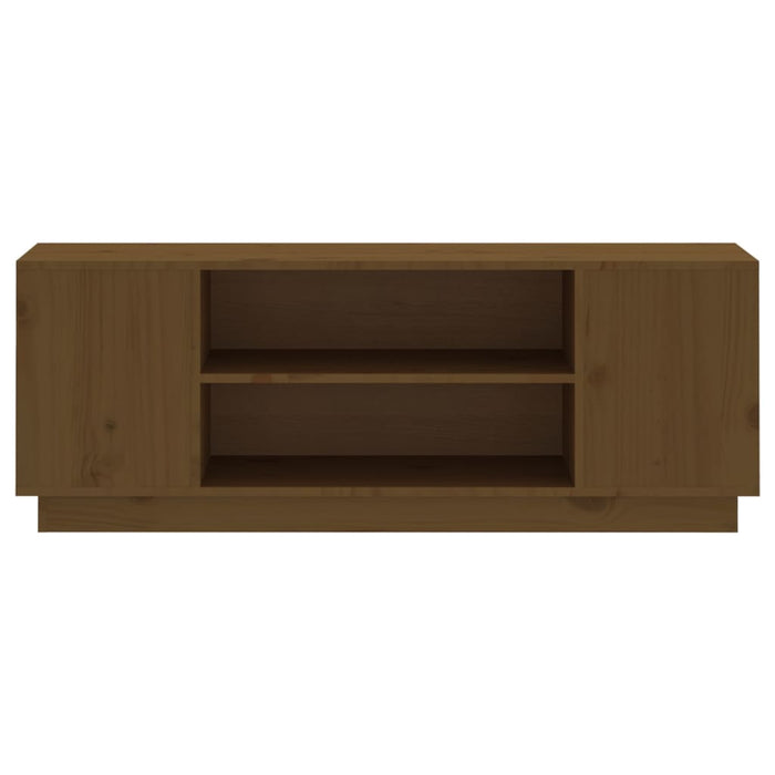 TV-Schrank Honigbraun 110x35x40,5 cm Massivholz Kiefer