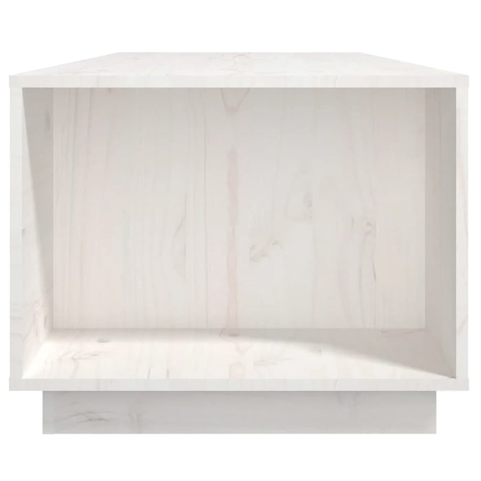 Couchtisch Weiß 110x50x40 cm Massivholz Kiefer
