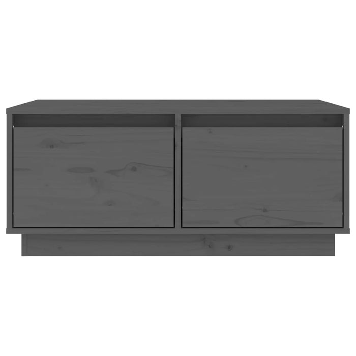 Couchtisch Grau 80x50x35 cm Massivholz Kiefer