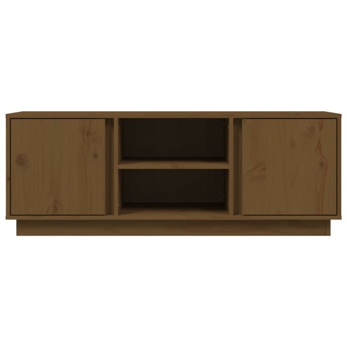 TV-Schrank Honigbraun 110x35x40,5 cm Massivholz Kiefer