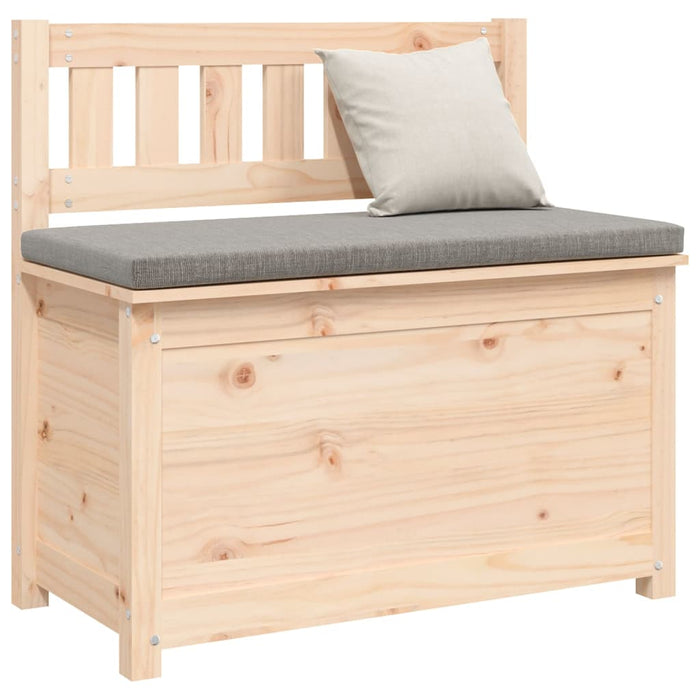 Sitzbank 80x41x77 cm Massivholz Kiefer