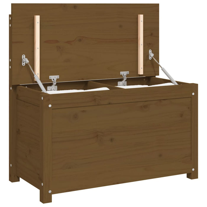 Sitzbank Honigbraun 80x41x77 cm Massivholz Kiefer