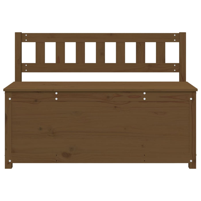 Sitzbank Honigbraun 110x41x76,5 cm Massivholz Kiefer