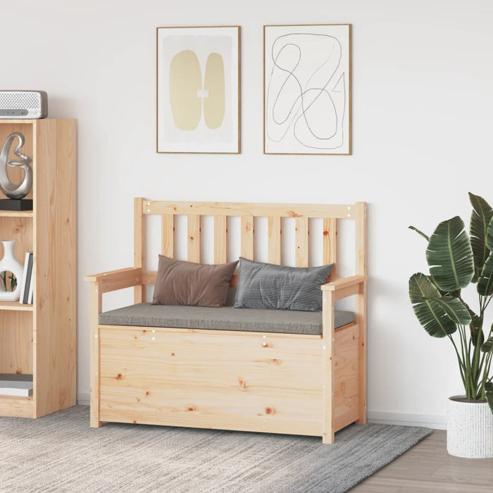 Sitzbank 112,5x51,5x96,5 cm Massivholz Kiefer