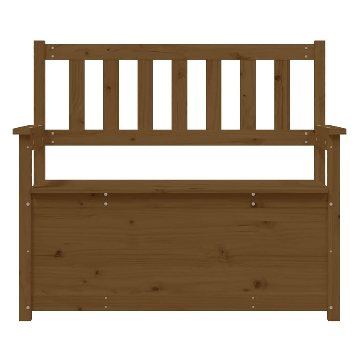 Sitzbank Honigbraun 112,5x51,5x96,5 cm Massivholz Kiefer