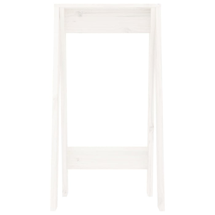 Hocker 2 Stk. Weiß 40x40x75 cm Massivholz Kiefer