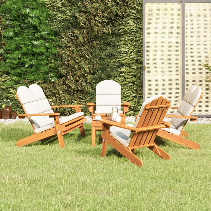 5-tlg. Garten-Lounge-Set Adirondack Massivholz Akazie