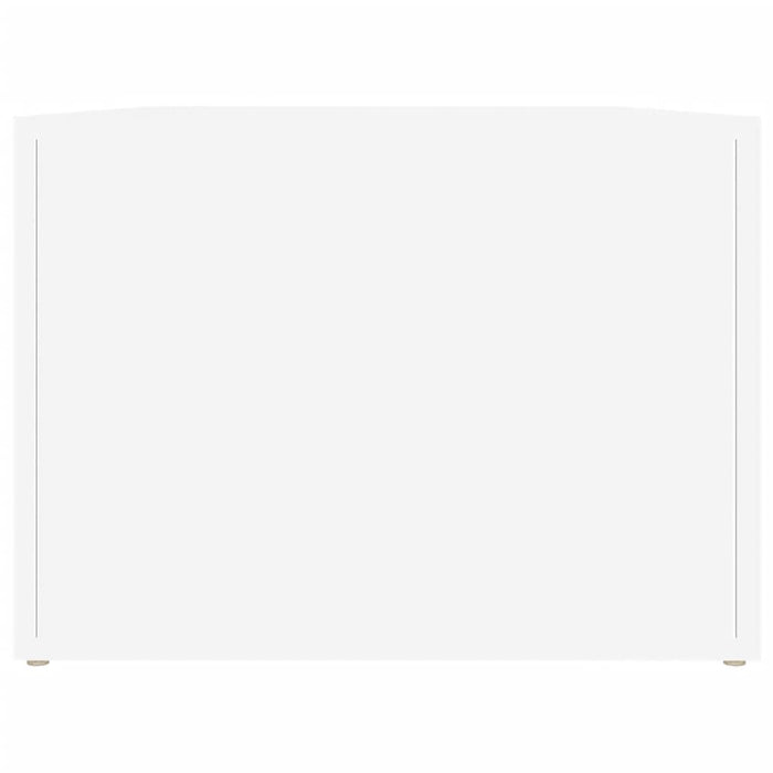 Couchtisch Weiß 80x50x36 cm Holzwerkstoff