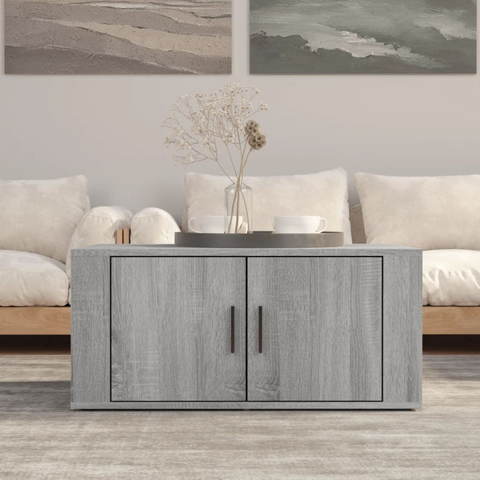 Coffee table gray Sonoma 80x50x36 cm made of wood