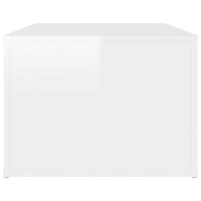 Couchtisch Hochglanz-Weiß 100x50x36 cm Holzwerkstoff