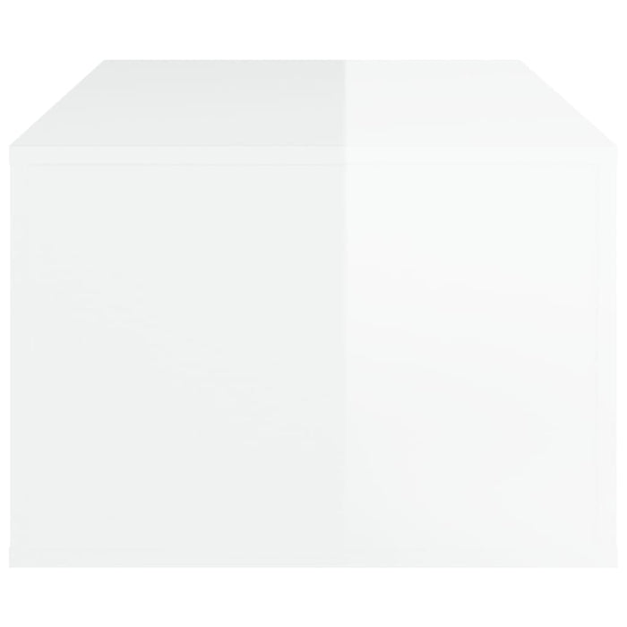 Couchtisch Hochglanz-Weiß 100x50,5x35 cm Holzwerkstoff