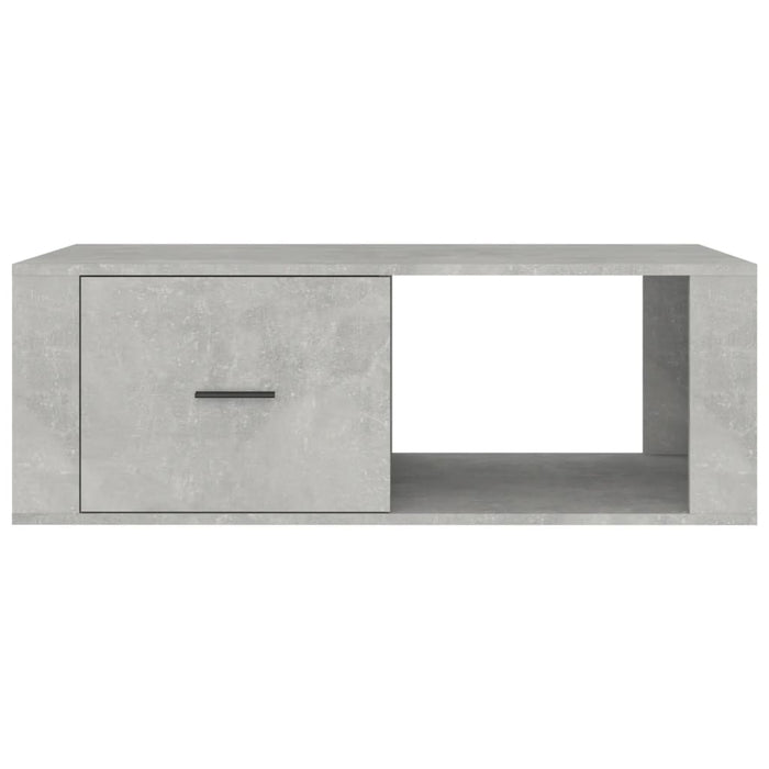 Coffee table concrete gray 100x50.5x35 cm made of wood
