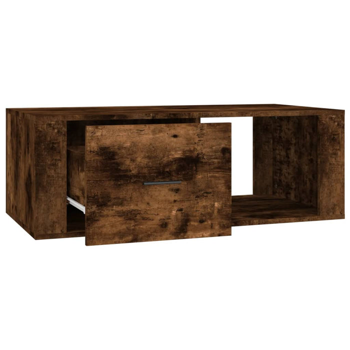 Coffee table smoked oak 100x50.5x35 cm wood material