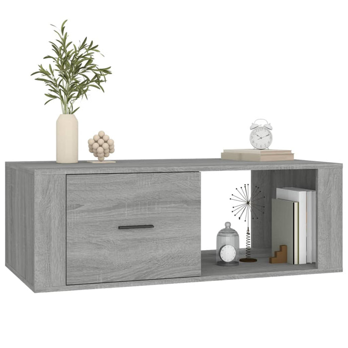 Coffee table gray Sonoma 100x50.5x35 cm made of wood
