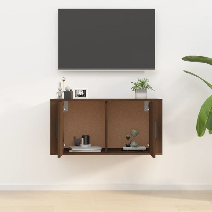 TV-Wandschrank Braun Eichen-Optik 80x34,5x40 cm