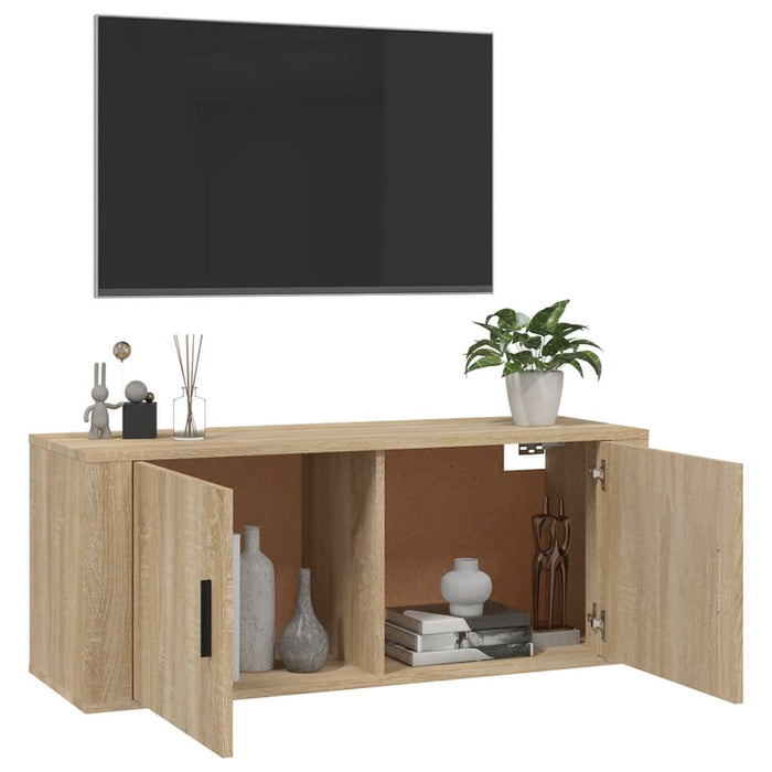 TV-Wandschrank Sonoma-Eiche 100x34,5x40 cm