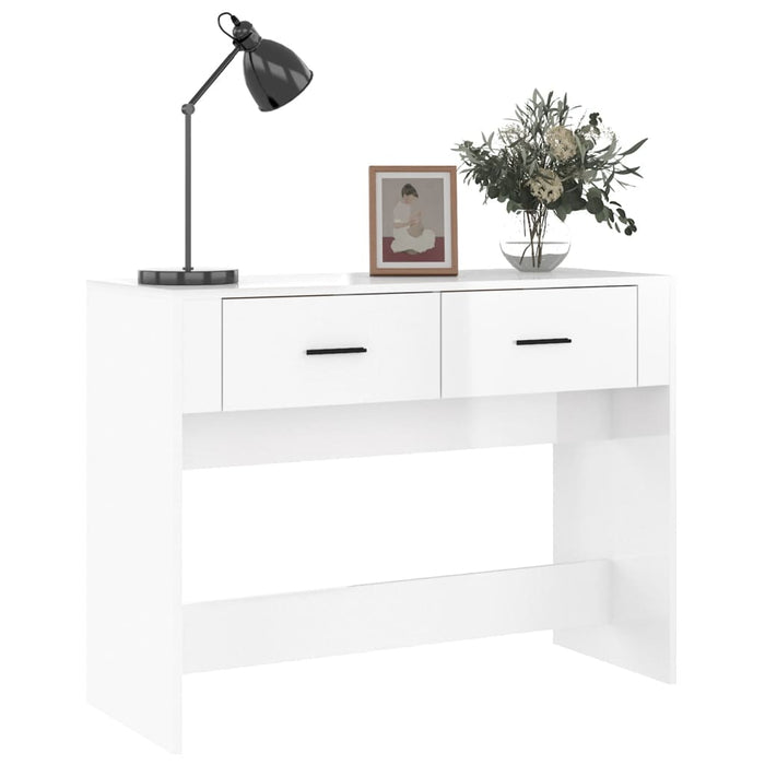 Konsolentisch Hochglanz-Weiß 100x39x75 cm Holzwerkstoff