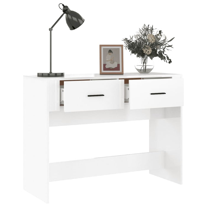 Konsolentisch Hochglanz-Weiß 100x39x75 cm Holzwerkstoff
