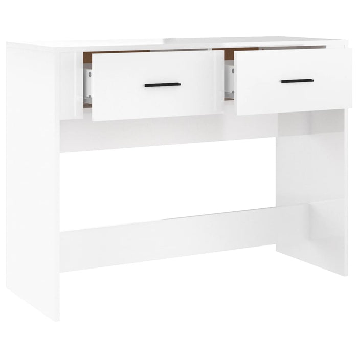 Konsolentisch Hochglanz-Weiß 100x39x75 cm Holzwerkstoff