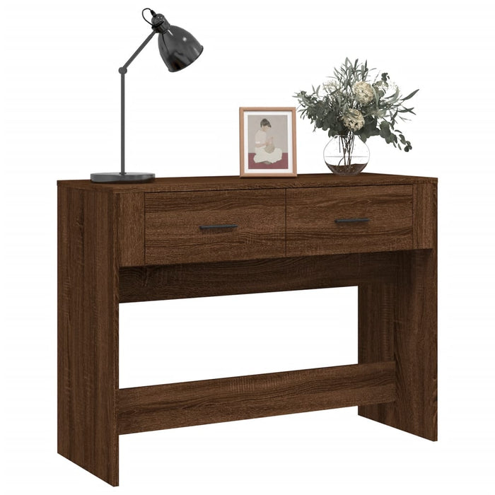 Konsolentisch Braun Eichen-Optik 100x39x75 cm Holzwerkstoff