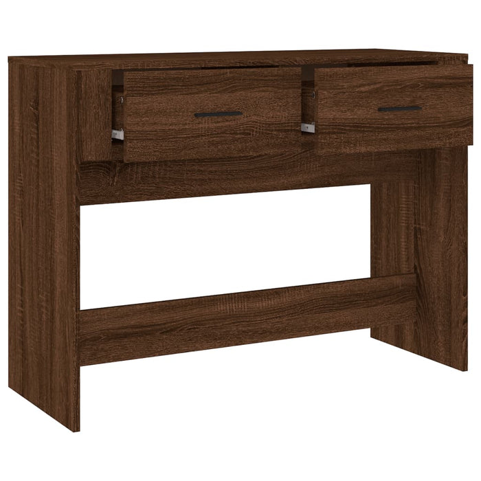 Konsolentisch Braun Eichen-Optik 100x39x75 cm Holzwerkstoff