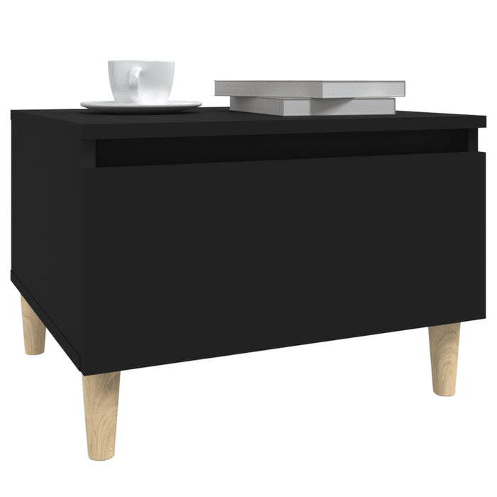 Side tables 2 pcs. Black 50x46x35 cm made of wood
