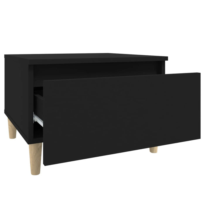 Side tables 2 pcs. Black 50x46x35 cm made of wood