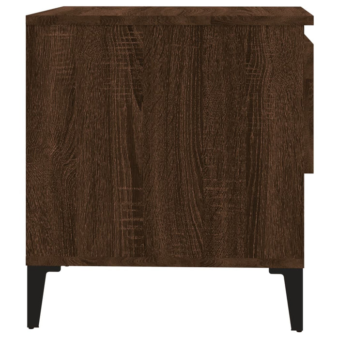 Side table brown oak look 50x46x50 cm made of wood