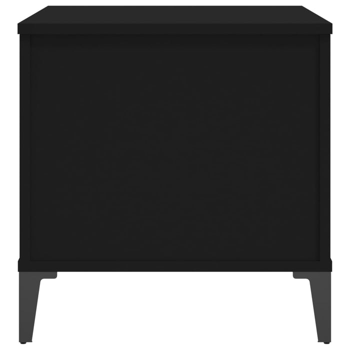 Couchtisch Schwarz 60x44,5x45 cm Holzwerkstoff