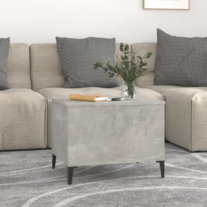 Coffee table concrete gray 60x44.5x45 cm made of wood