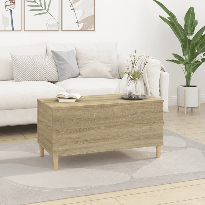 Coffee table Sonoma oak 90x44.5x45 cm made of wood