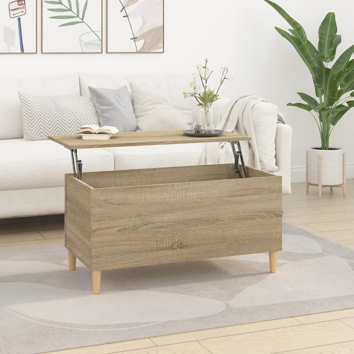 Coffee table Sonoma oak 90x44.5x45 cm made of wood