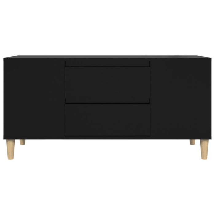 TV-Schrank Schwarz 102x44,5x50 cm Holzwerkstoff