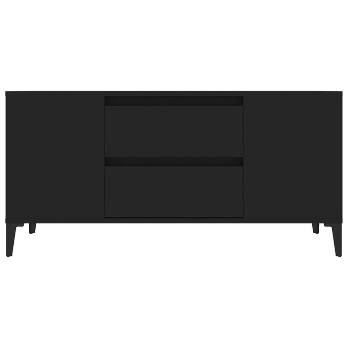 TV-Schrank Schwarz 102x44,5x50 cm Holzwerkstoff