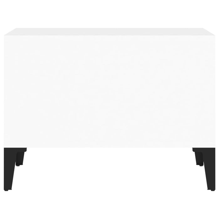 Couchtisch Hochglanz-Weiß 60x50x36,5 cm Holzwerkstoff