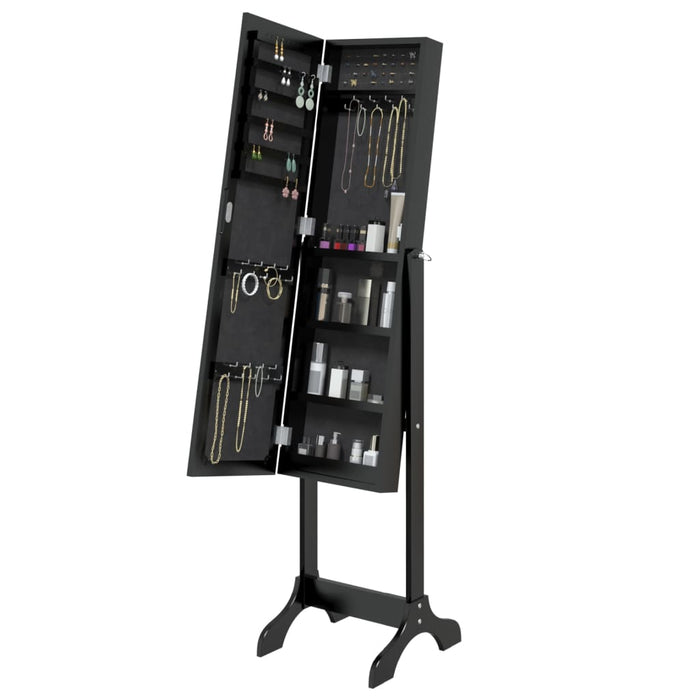 Standspiegel Schwarz 34x37x146 cm