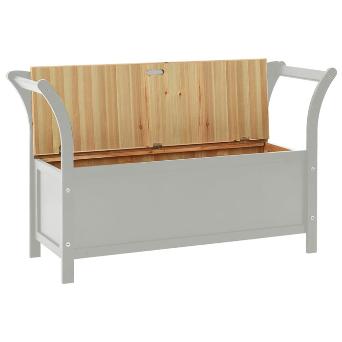 Bench gray 107x45x75.5 cm solid fir wood