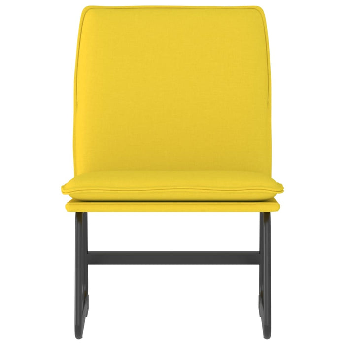 Loungesessel Hellgelb 52x75x76 cm Stoff