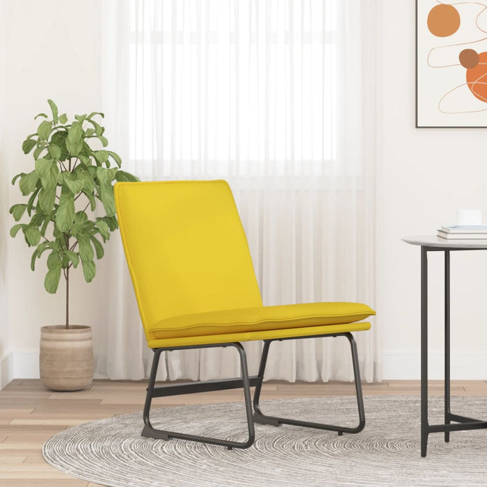 Loungesessel Hellgelb 52x75x76 cm Stoff