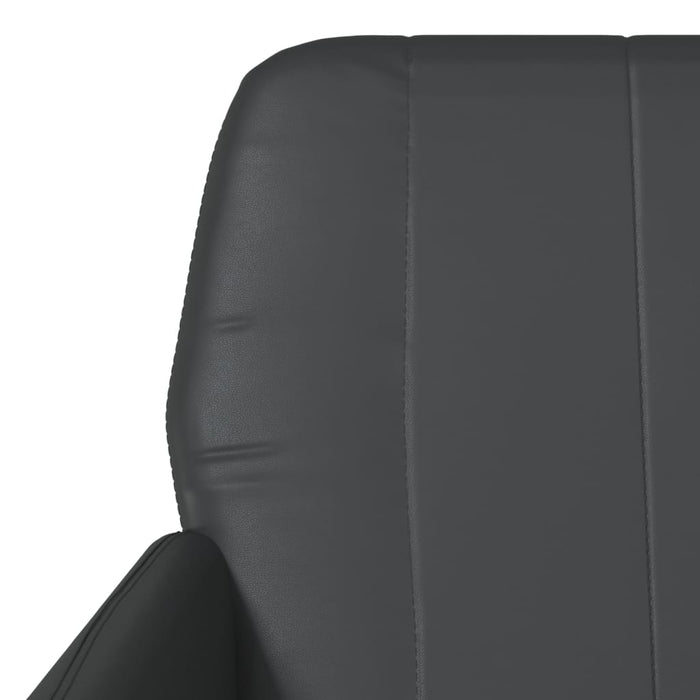 Black armchair 61x78x80 cm faux leather