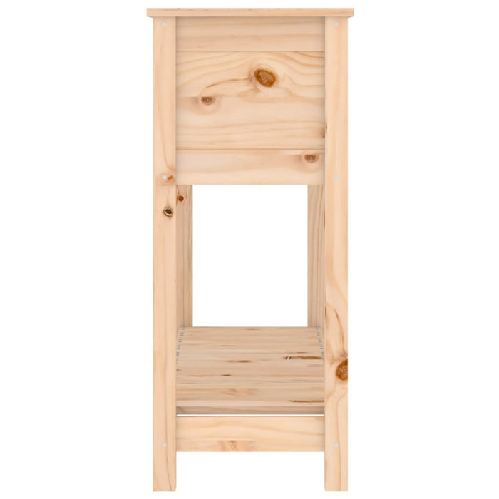 Pflanzkübel mit Ablage 111,5x34,5x81 cm Massivholz Kiefer