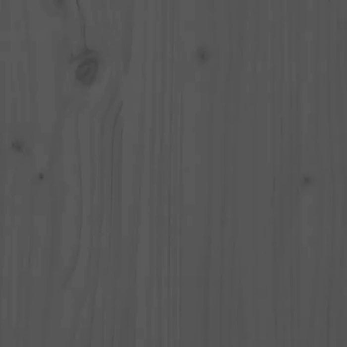 Pflanzkübel mit Ablage Grau 111,5x34,5x81 cm Massivholz Kiefer