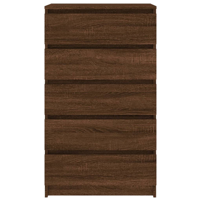 Schubladenschrank Braun Eichen-Optik 60x36x103 cm Holzwerkstoff