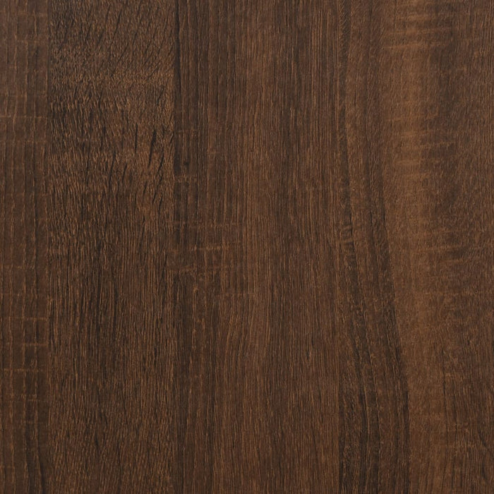 Drawer cabinet brown oak look 60x36x103 cm wood material