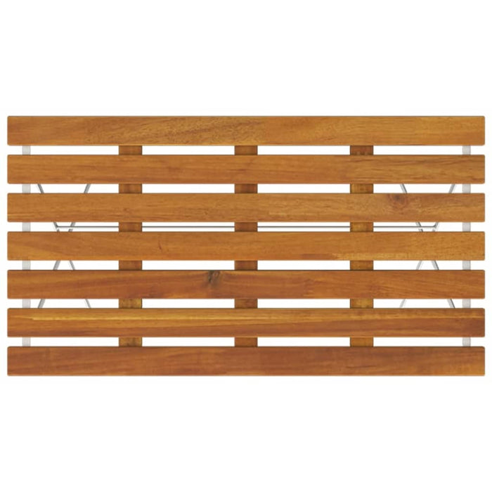 Bistrotisch Klappbar 100x54x71 cm Massivholz Akazie und Stahl