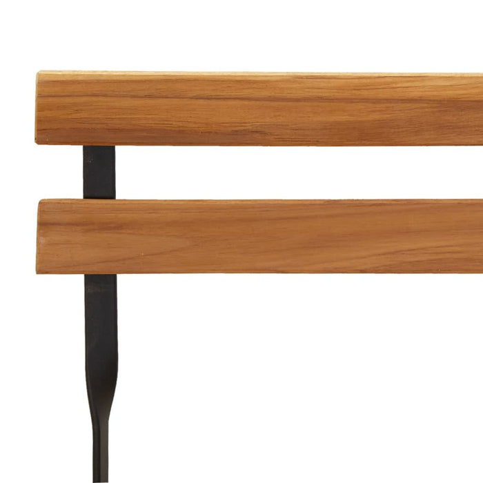 Bistrostühle Klappbar 2 Stk. Massivholz Teak und Stahl