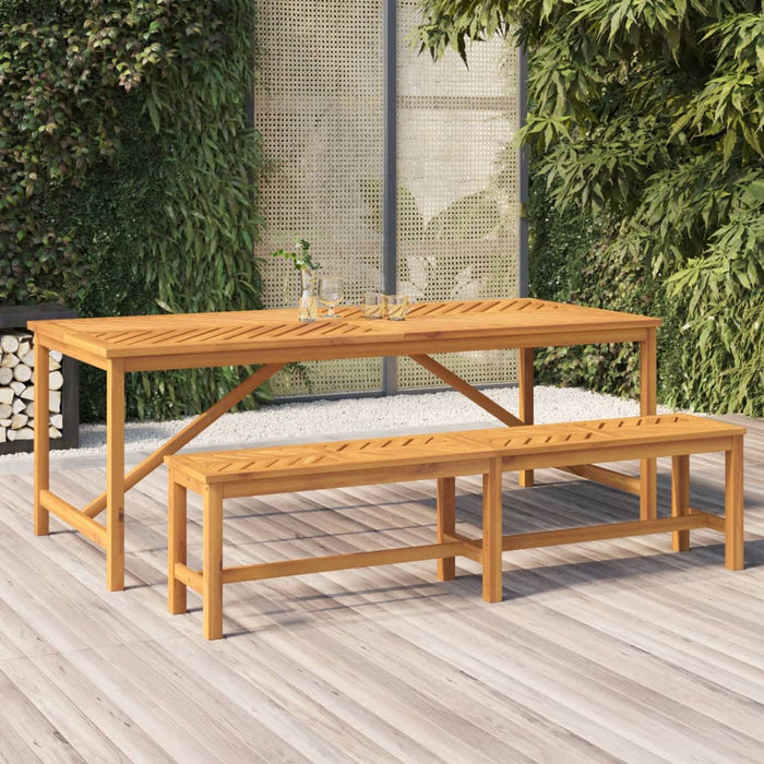 Garden bench 180 cm solid acacia wood