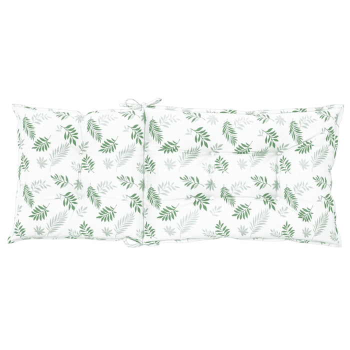 Gartenstuhlauflagen für Hochlehner 4Stk. Blattmuster 120x50x7cm