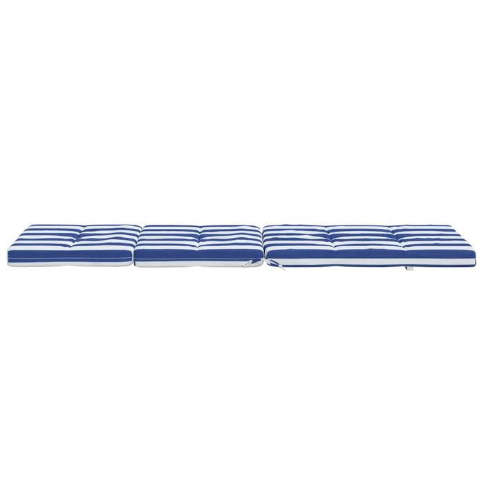 Liegestuhl-Auflagen 2 Stk. Blau & Weiß Gestreift Oxford-Gewebe