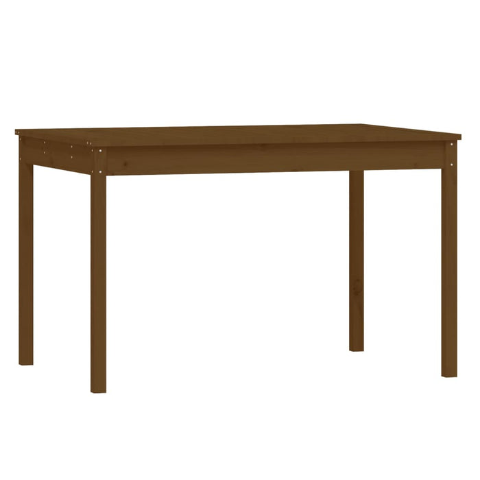 5-tlg. Garten-Essgruppe Honigbraun Massivholz Kiefer